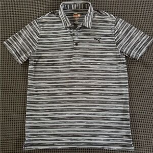 Puma Men’s Black Golf Polo Shirt Size Medium